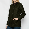 BARBOUR-Giacca Beadnell in Cotone Cerato Oliva-TRYME Shop