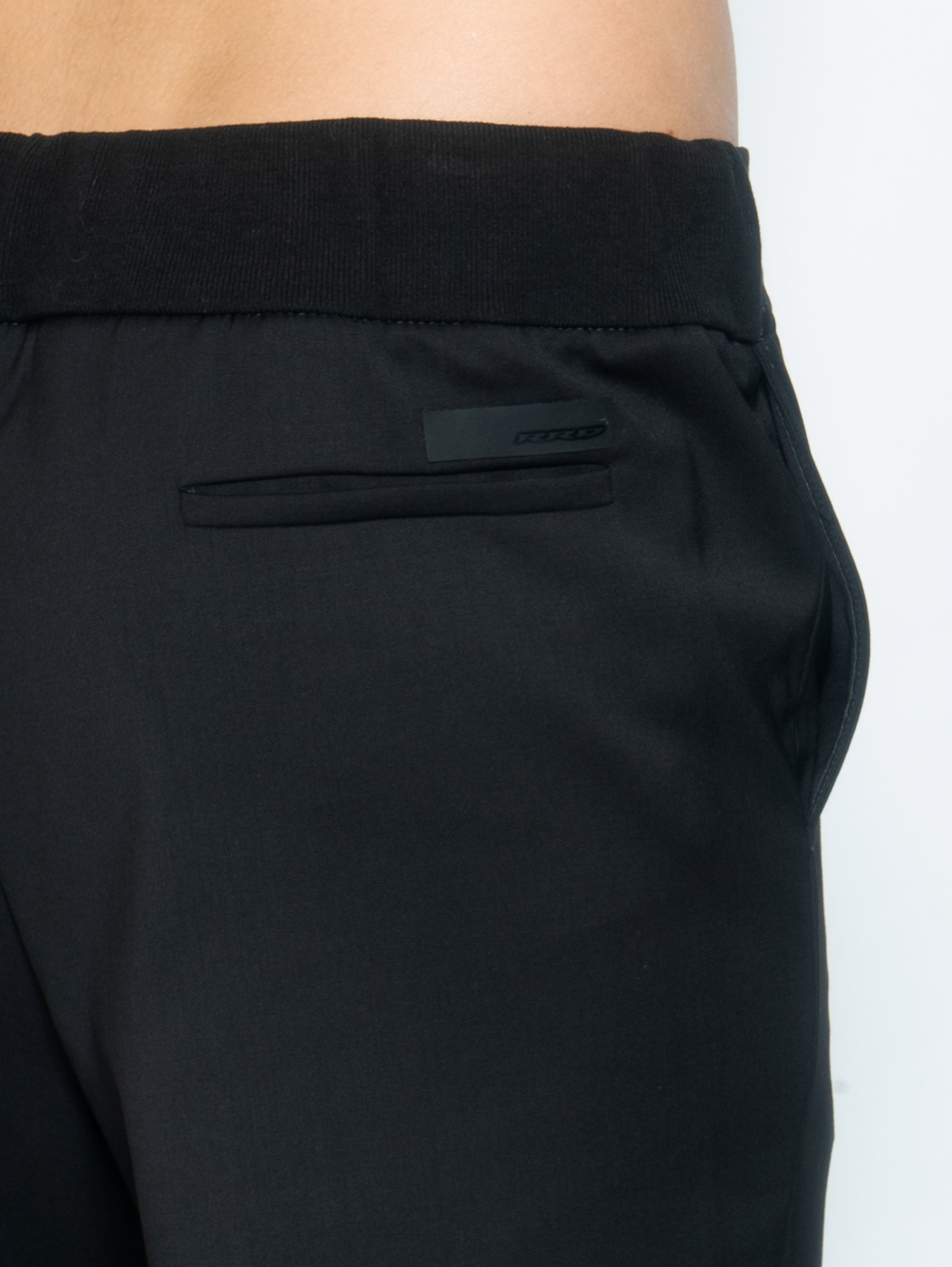 Jogger Pants in Black Cool Wool