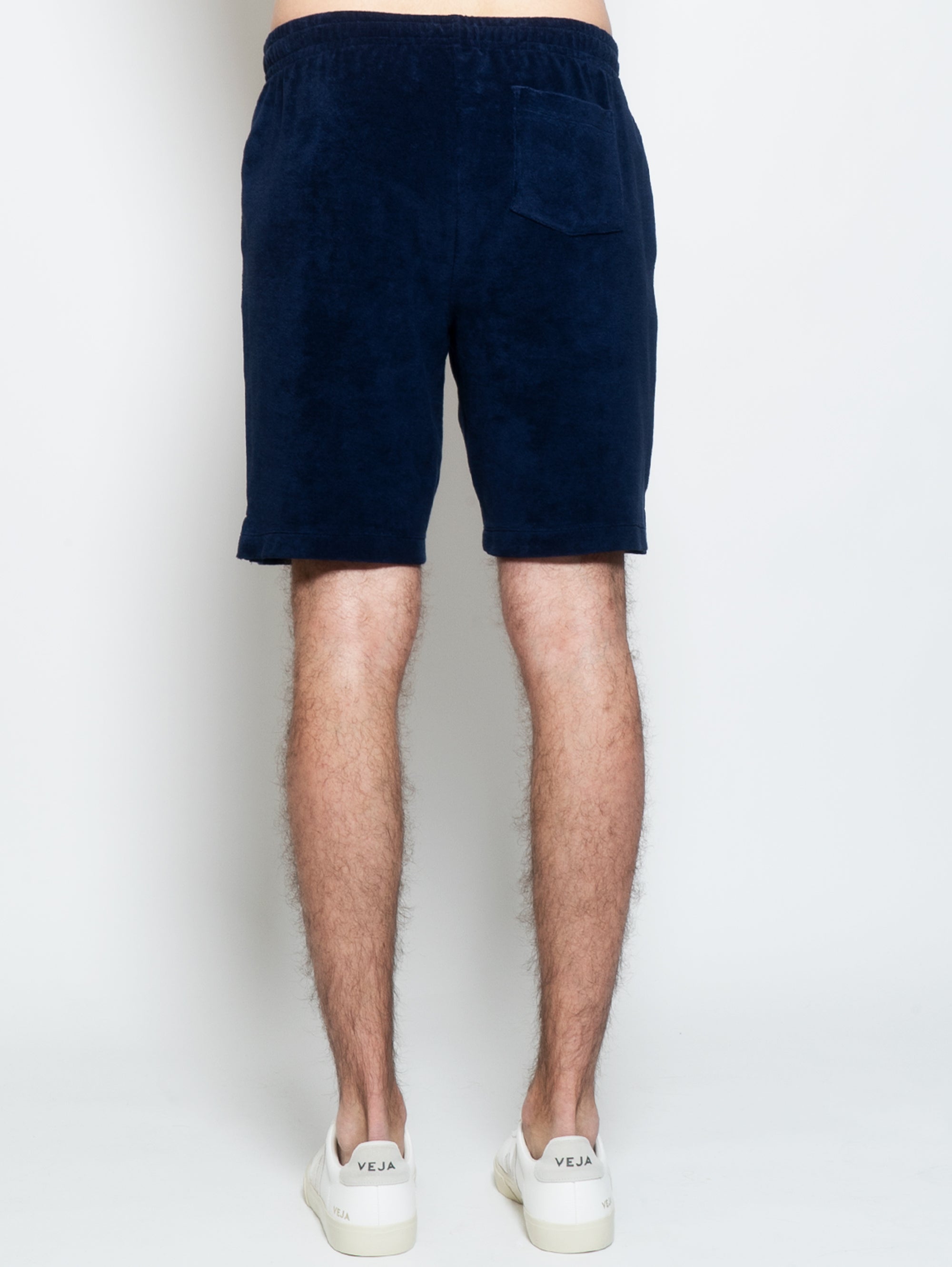Schwamm-Shorts mit blauem Kordelzug