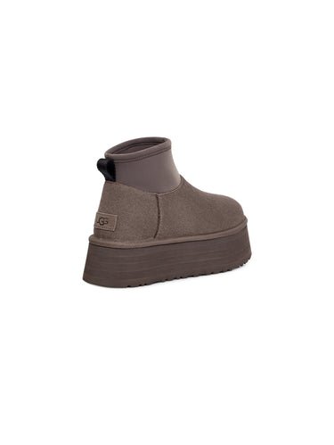 Classic Mini Dipper Plateau Enkellaarzen Grijs