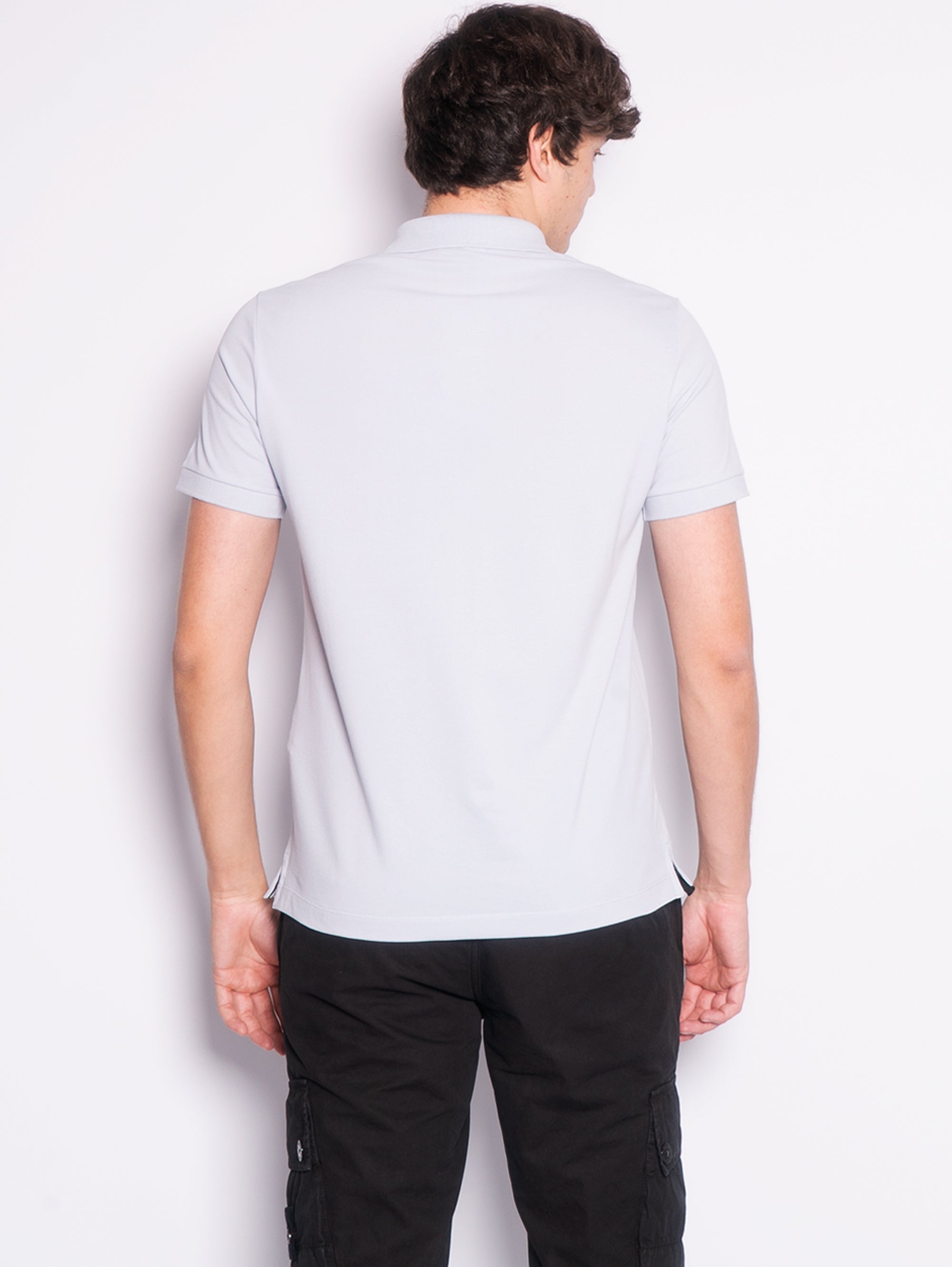 Slim Fit Polo Shirt in Cielo Organic Cotton