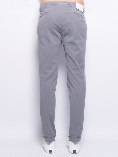 Pantaloni Ventre Piatto in Slim Fit Grigio
