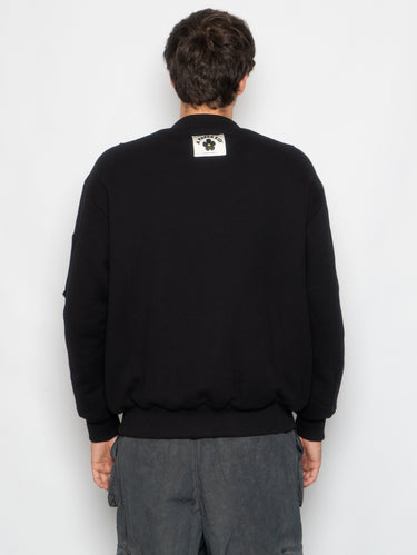 Bomber en sweat doublé noir