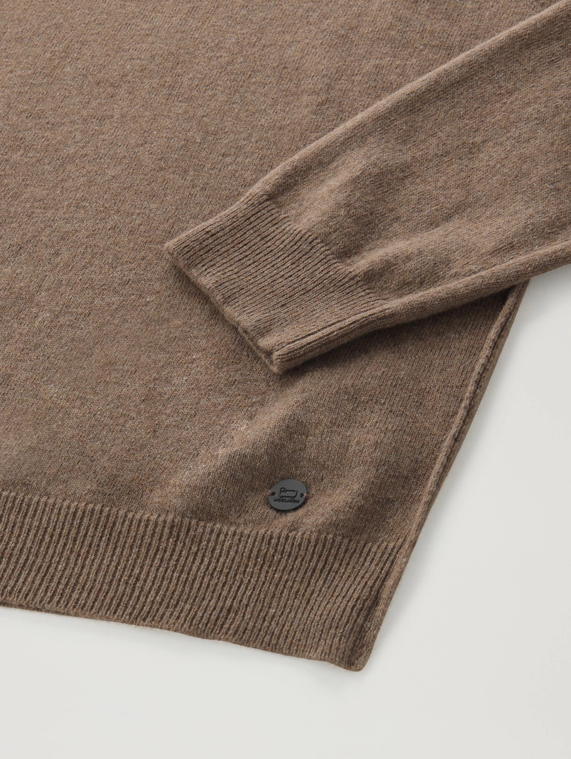 Crewneck sweater in dove-grey merino wool