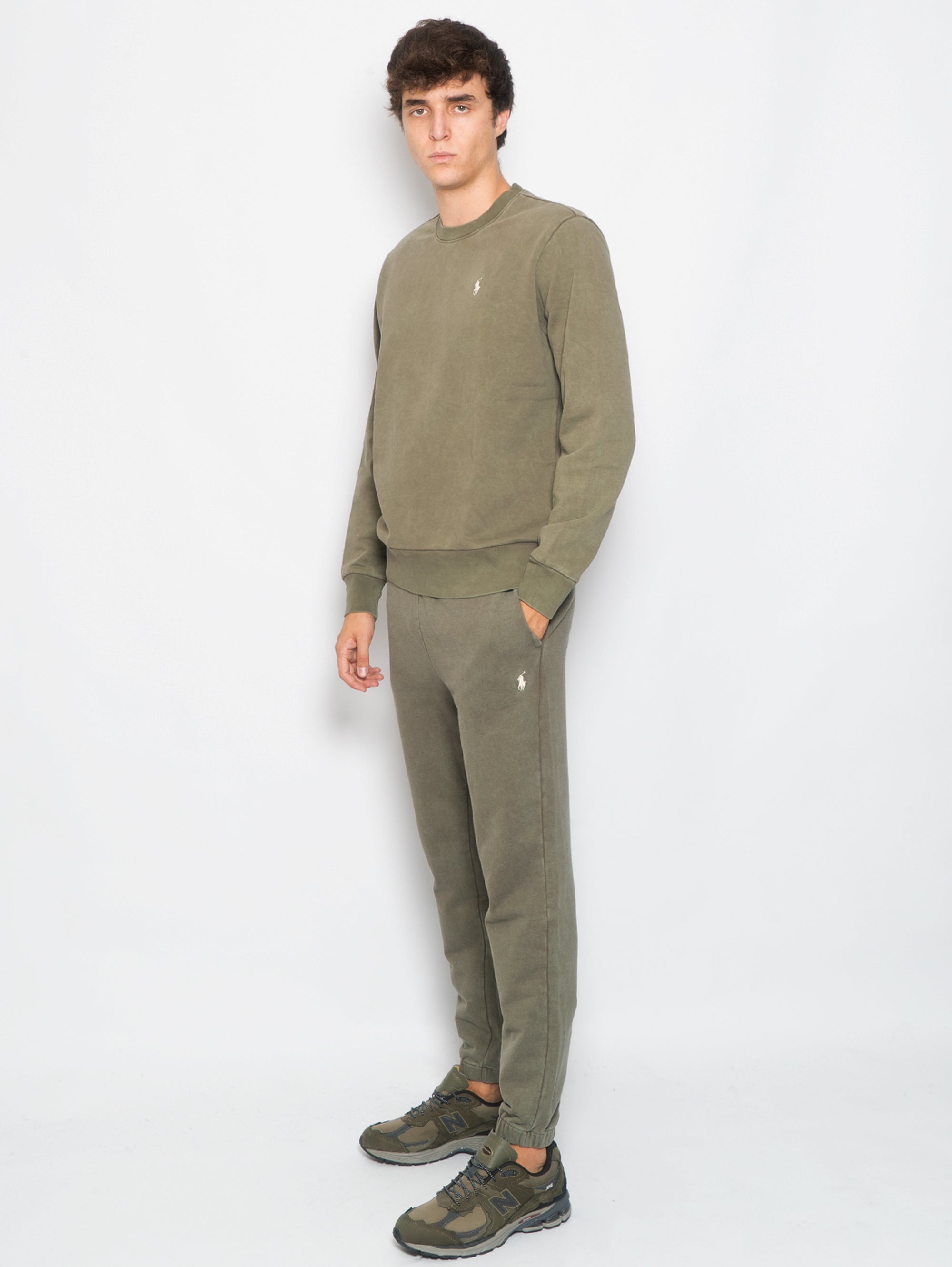 Green Loopback jogging trousers
