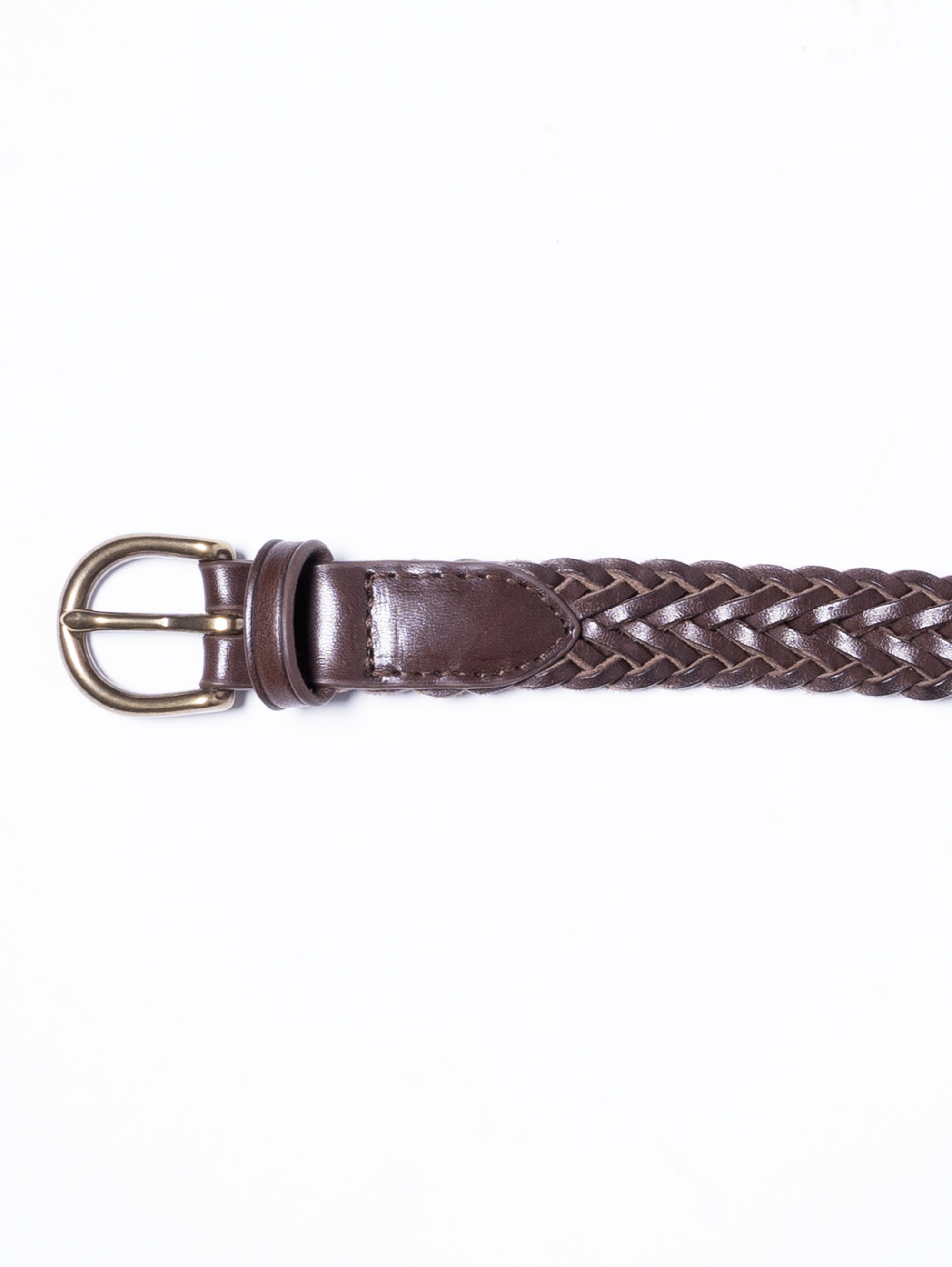 Thin Brown Leather Belt
