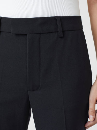 Pantalon à Coupe Évasée Noir
