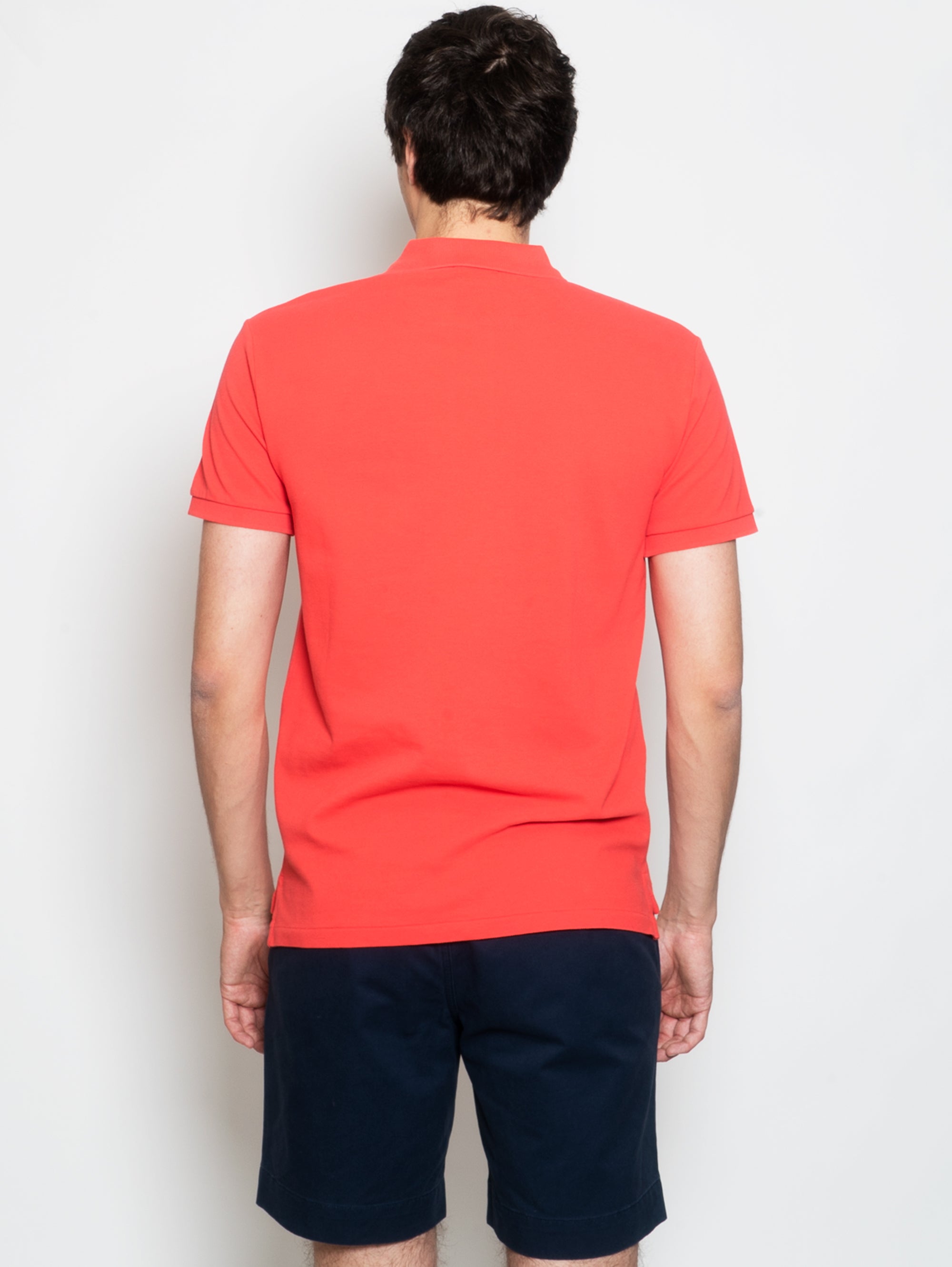 Coral Slim Fit Mesh Polo