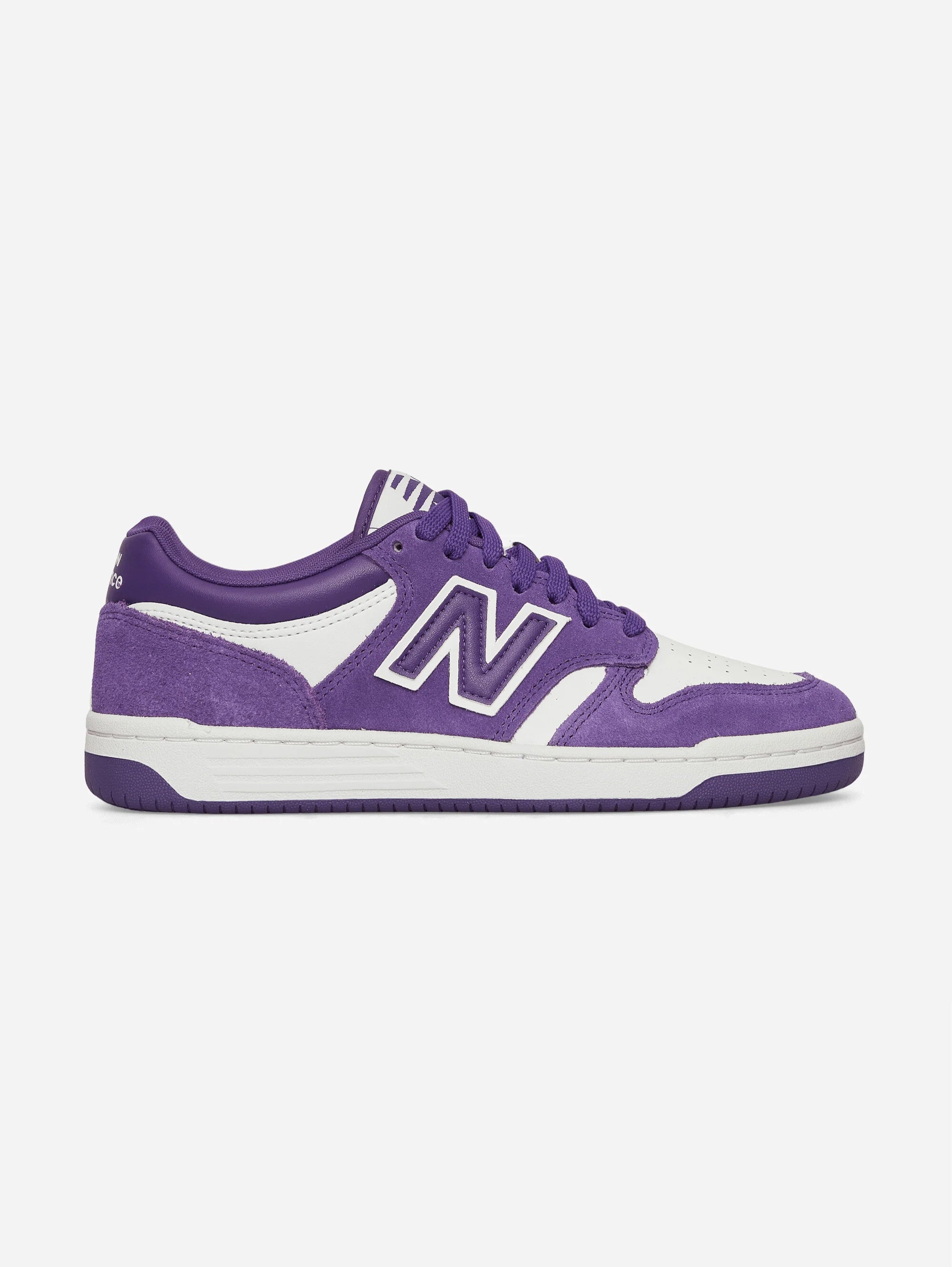 480 Purple Low Basketball Sneakers