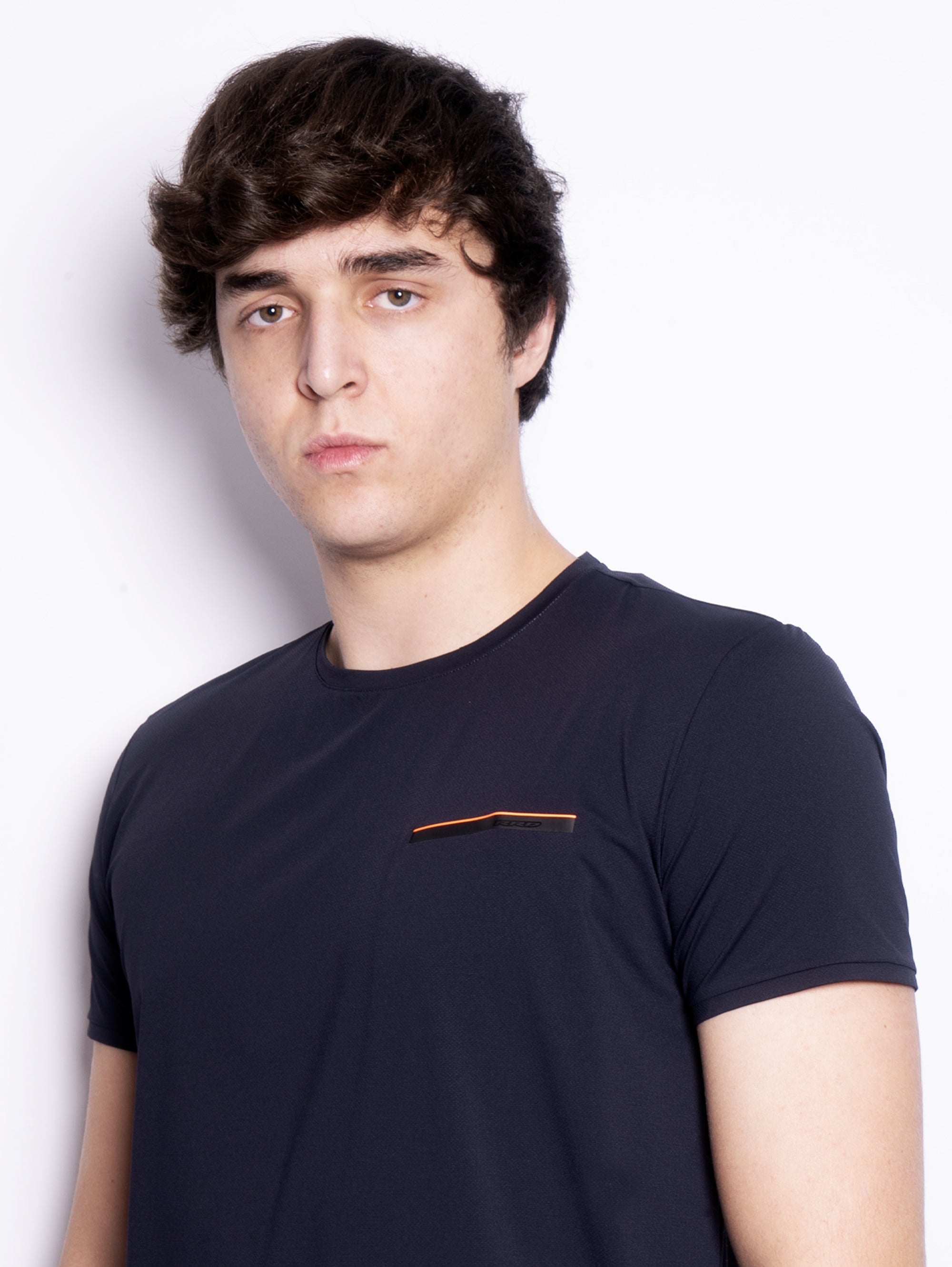 Breathable Fabric T-shirt with Midnight Blue Pocket