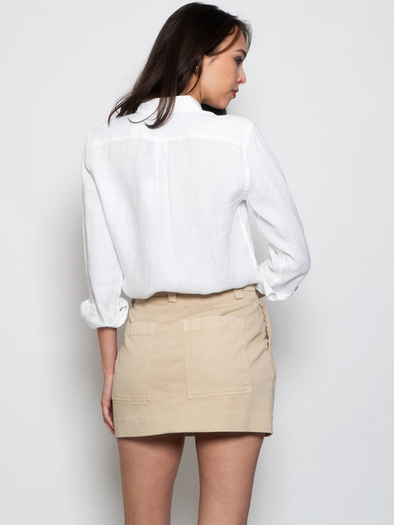 Camicia in Lino Over Bianca