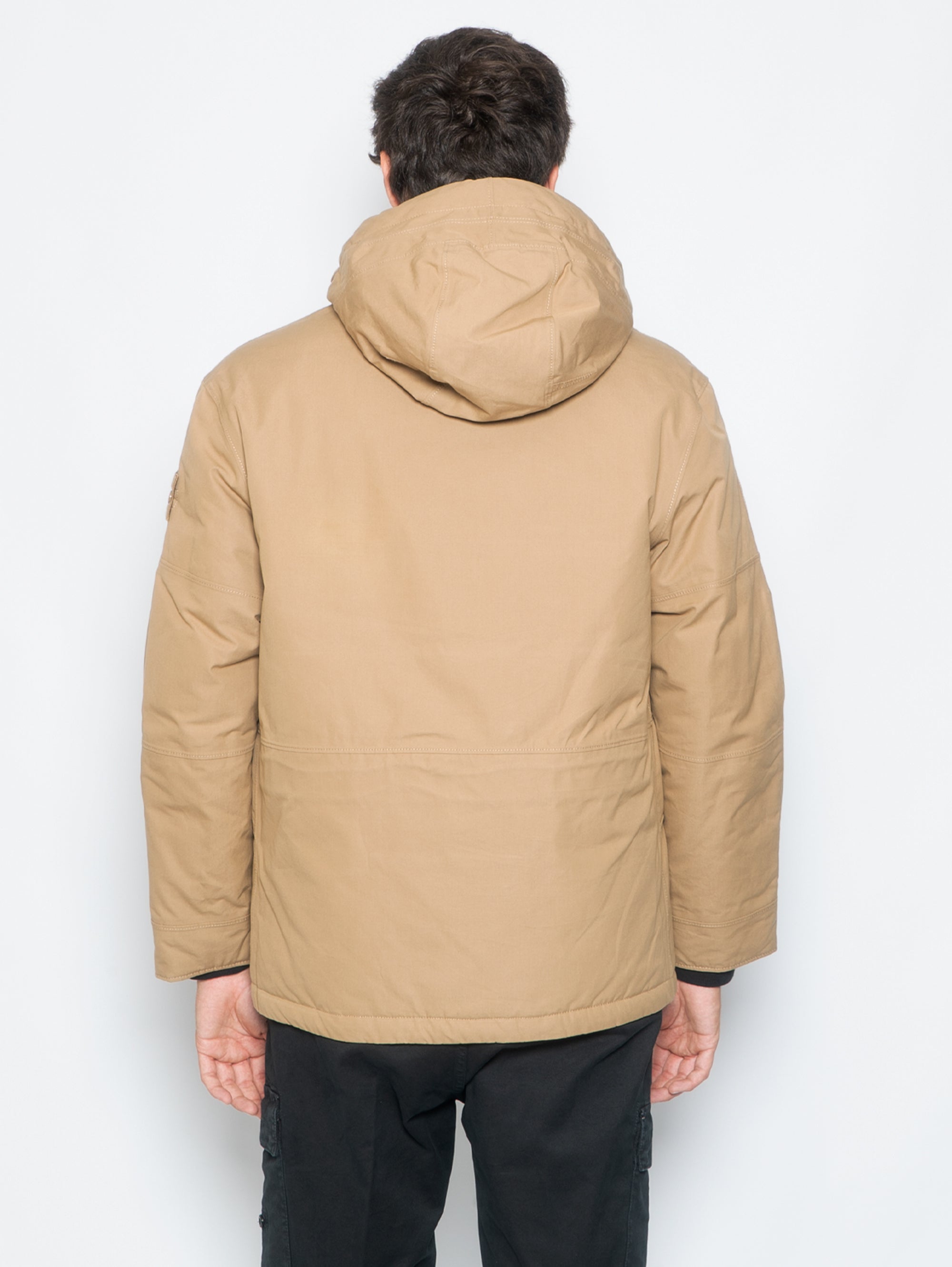 Parka with Hood Ghost Piece Beige
