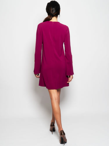Midikleid in A-Linie in Violett