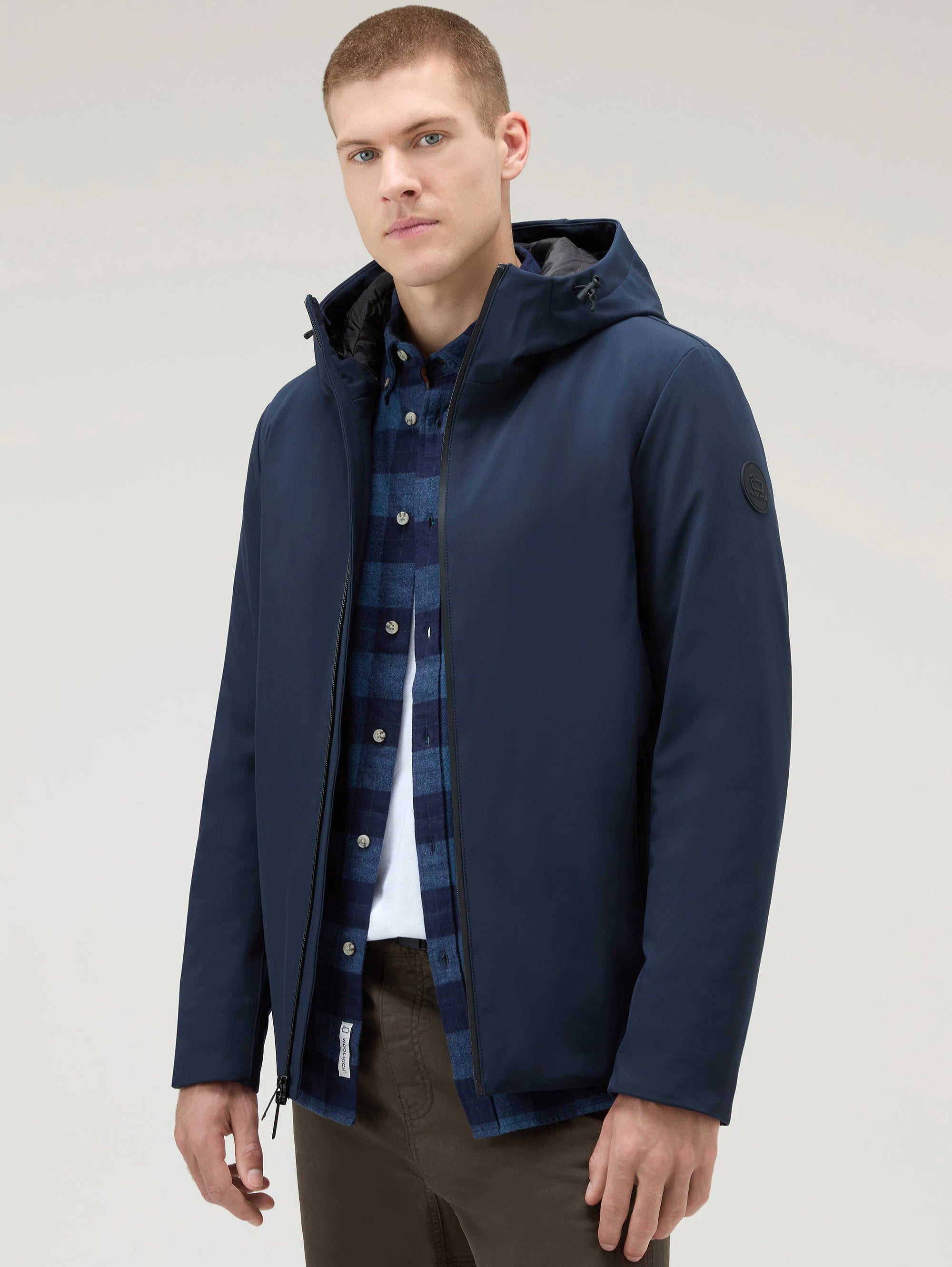 Pacific Blue Windproof Hooded Jacket