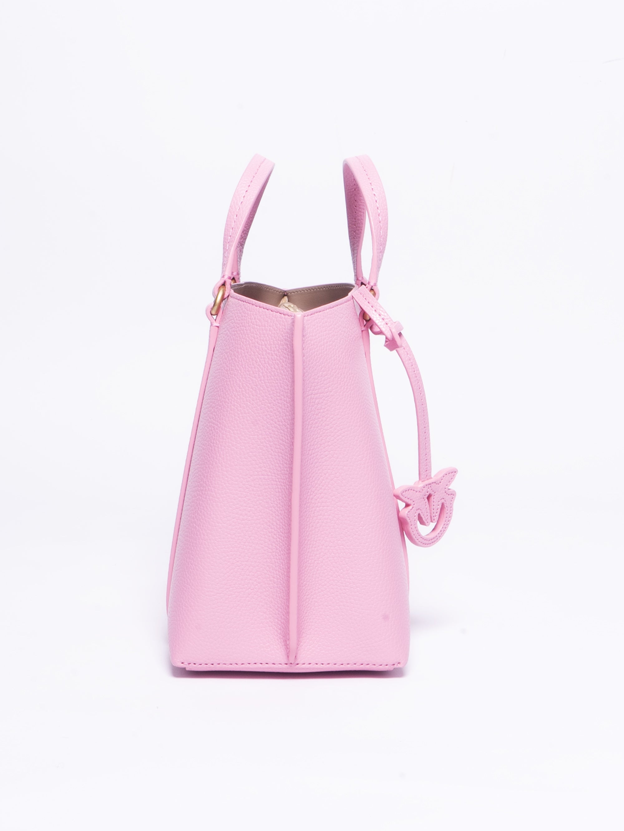 Pink Tumbled Leather Shopper
