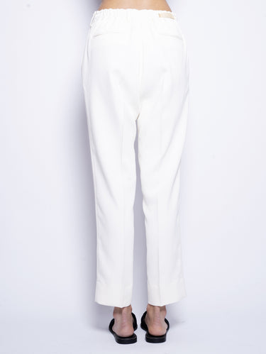 Broek met Trekkoord Crème