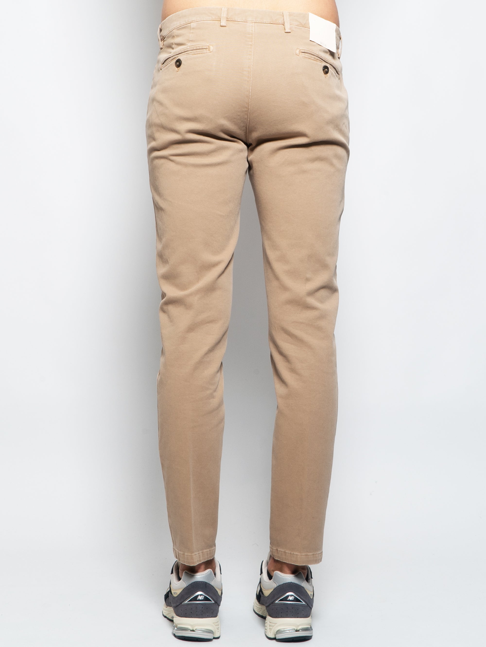 Pantaloni Chino in Gabardine Beige