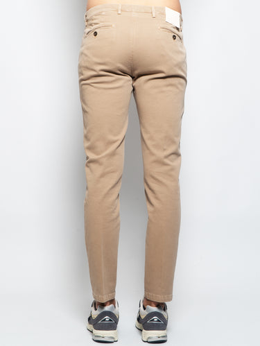 Pantaloni Chino in Gabardine Beige