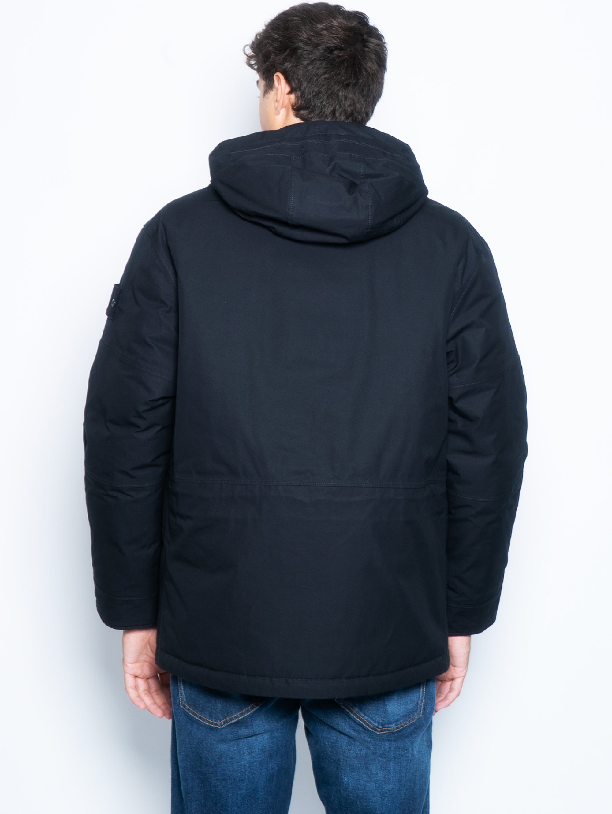 Ghost Piece Hooded Parka Black