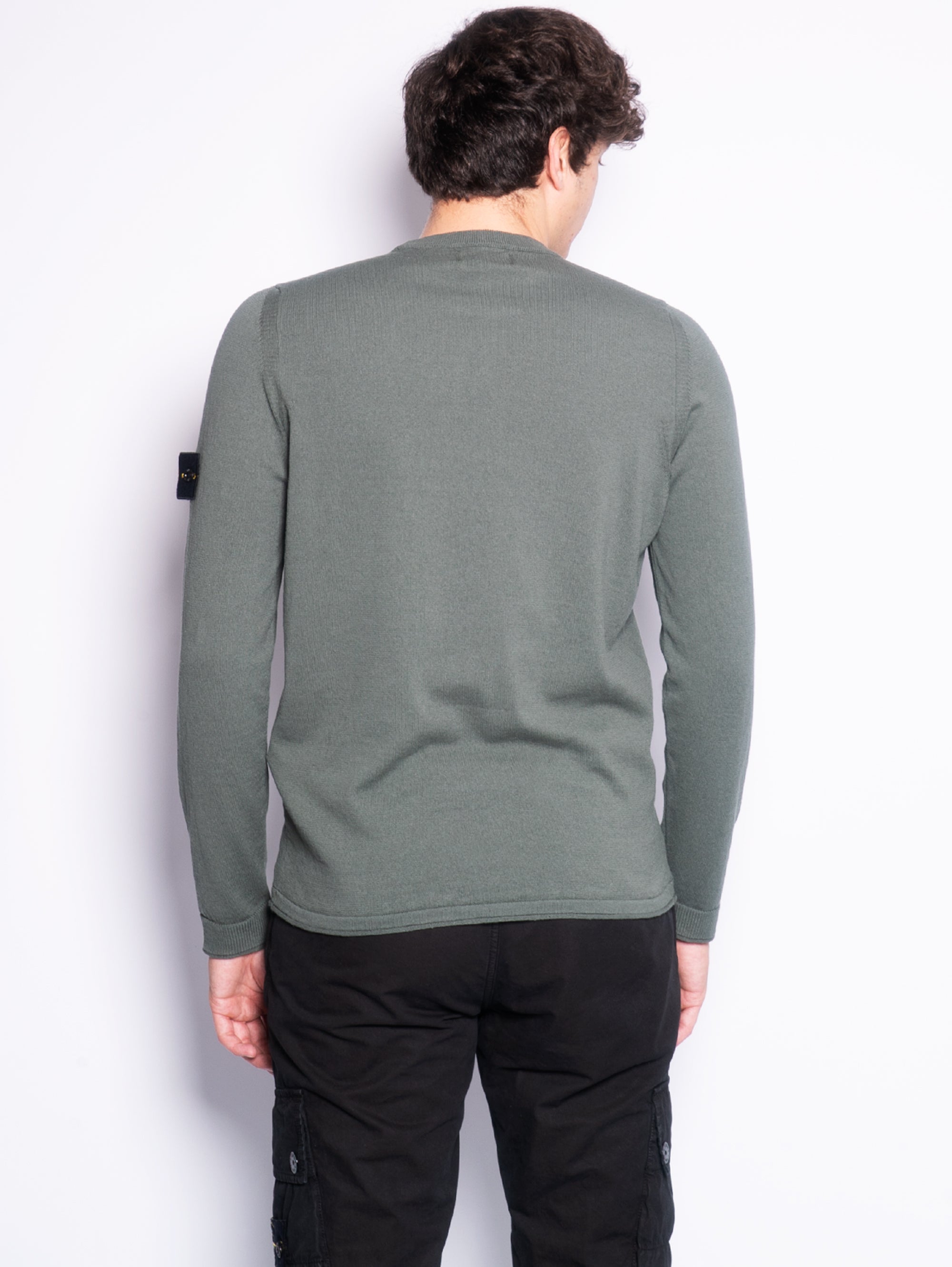 Moss Raw Cotton Sweater