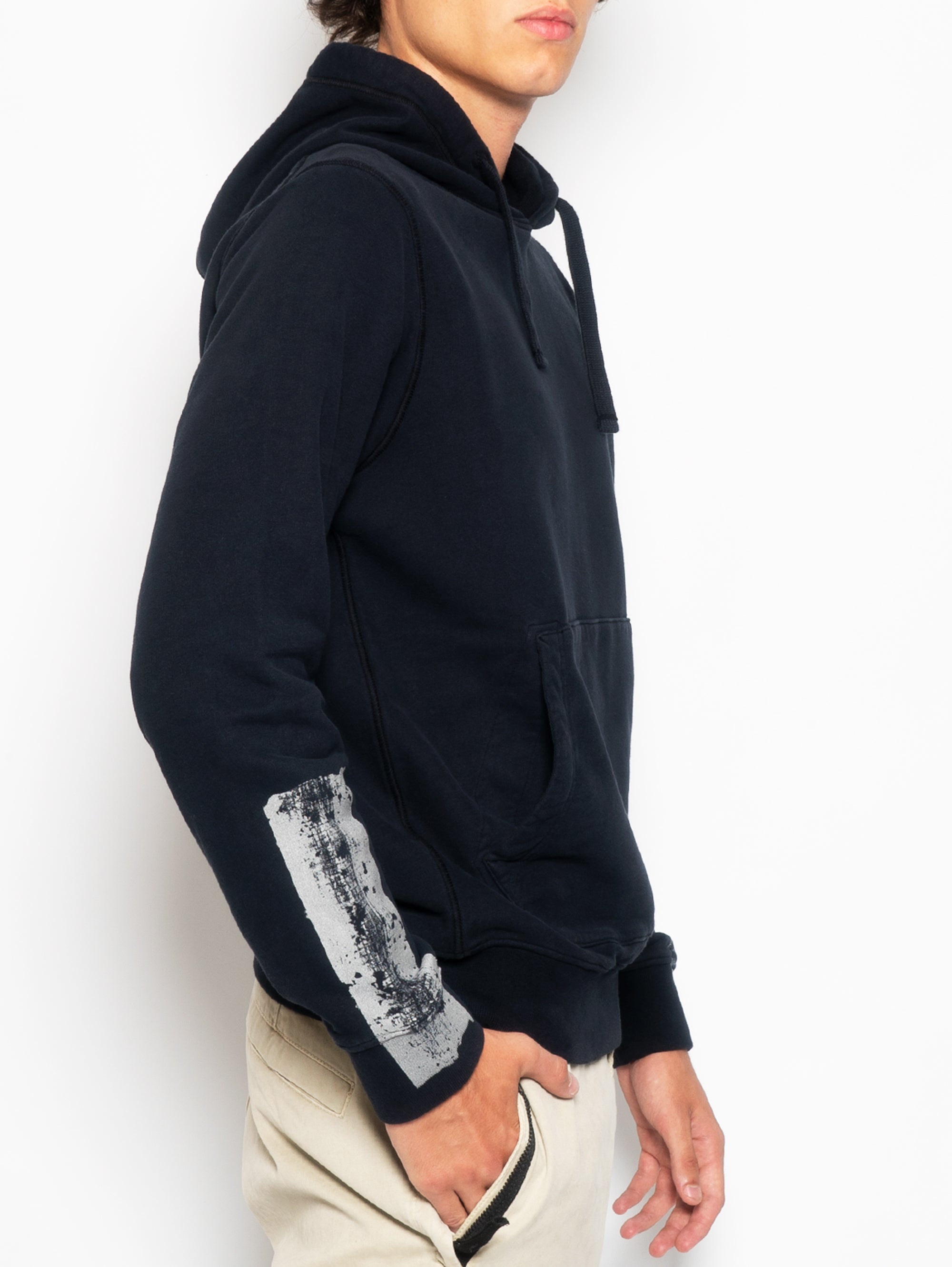 Hooded Sweatshirt with Reflective Blue Details