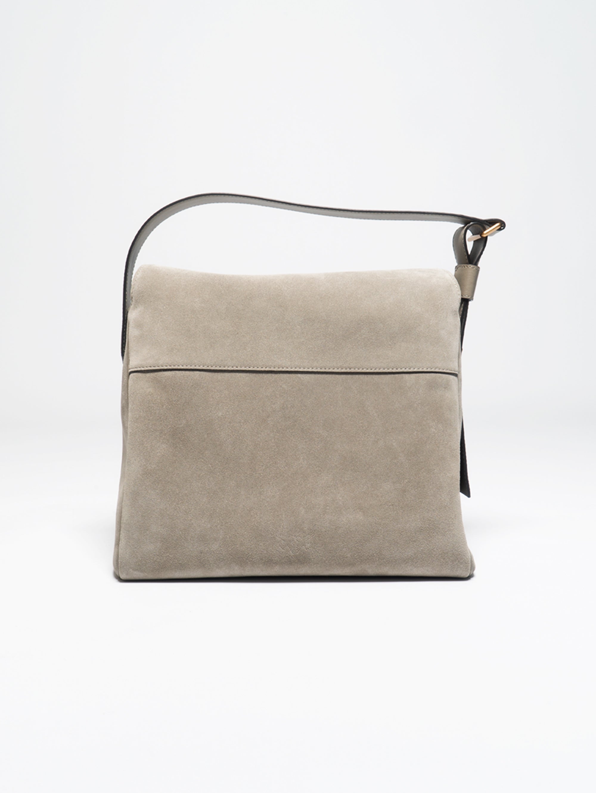 Borsa a Mano in Suede Noce