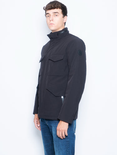 Field Jas in Softshell Membranen Zwart