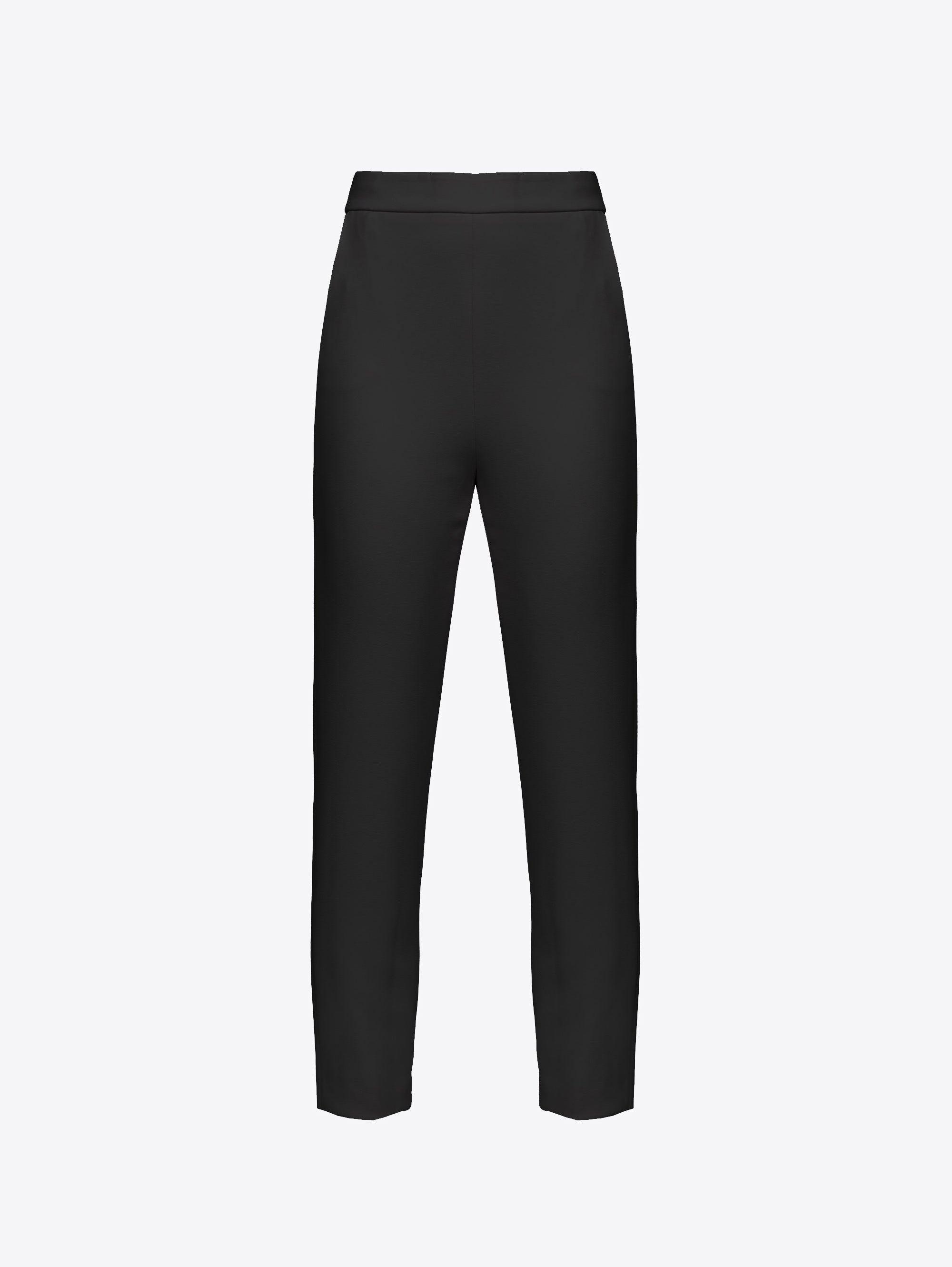 Slim Pants in Black Crêpe