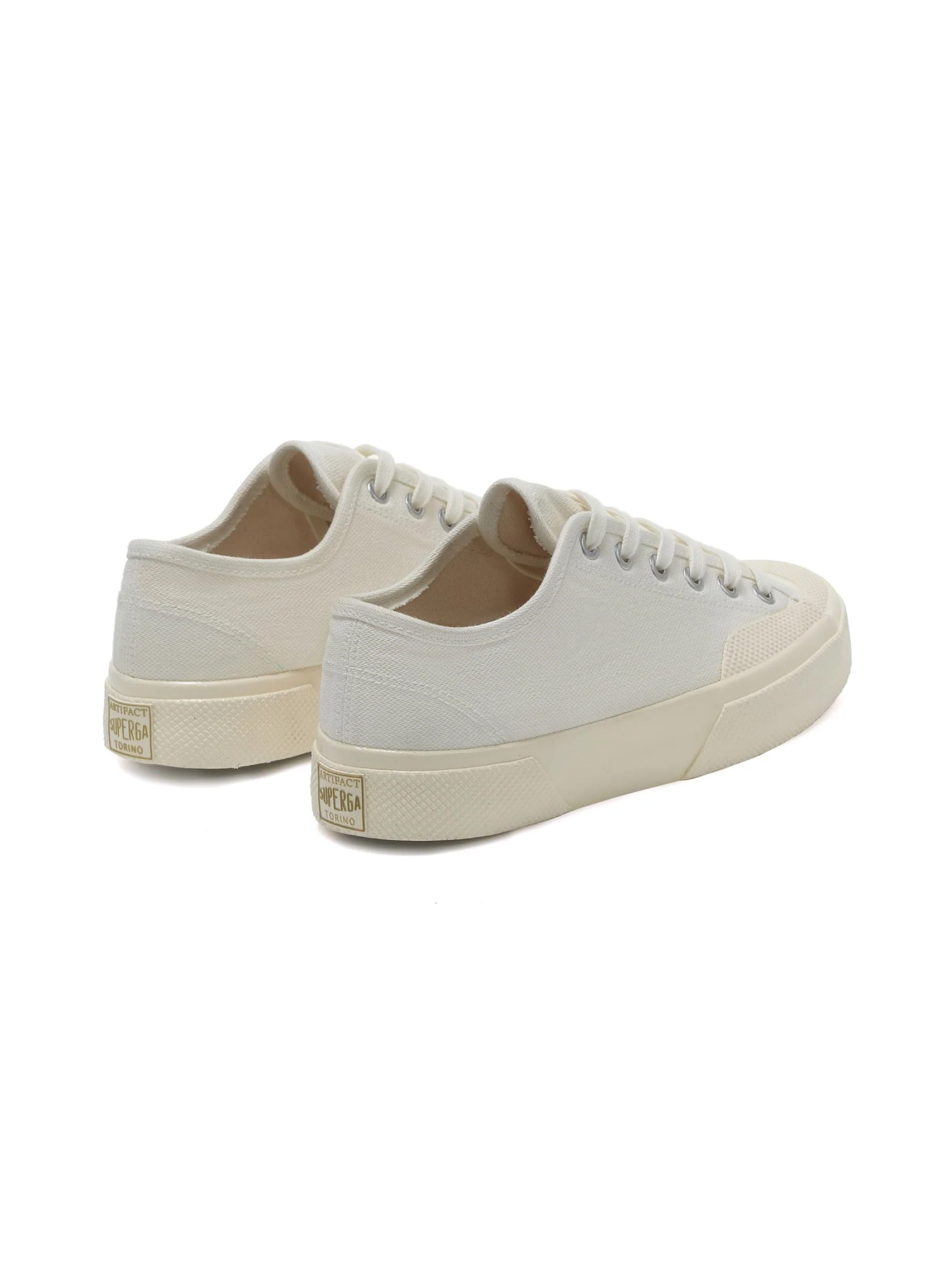 Artifact Low Sneakers in White Twill