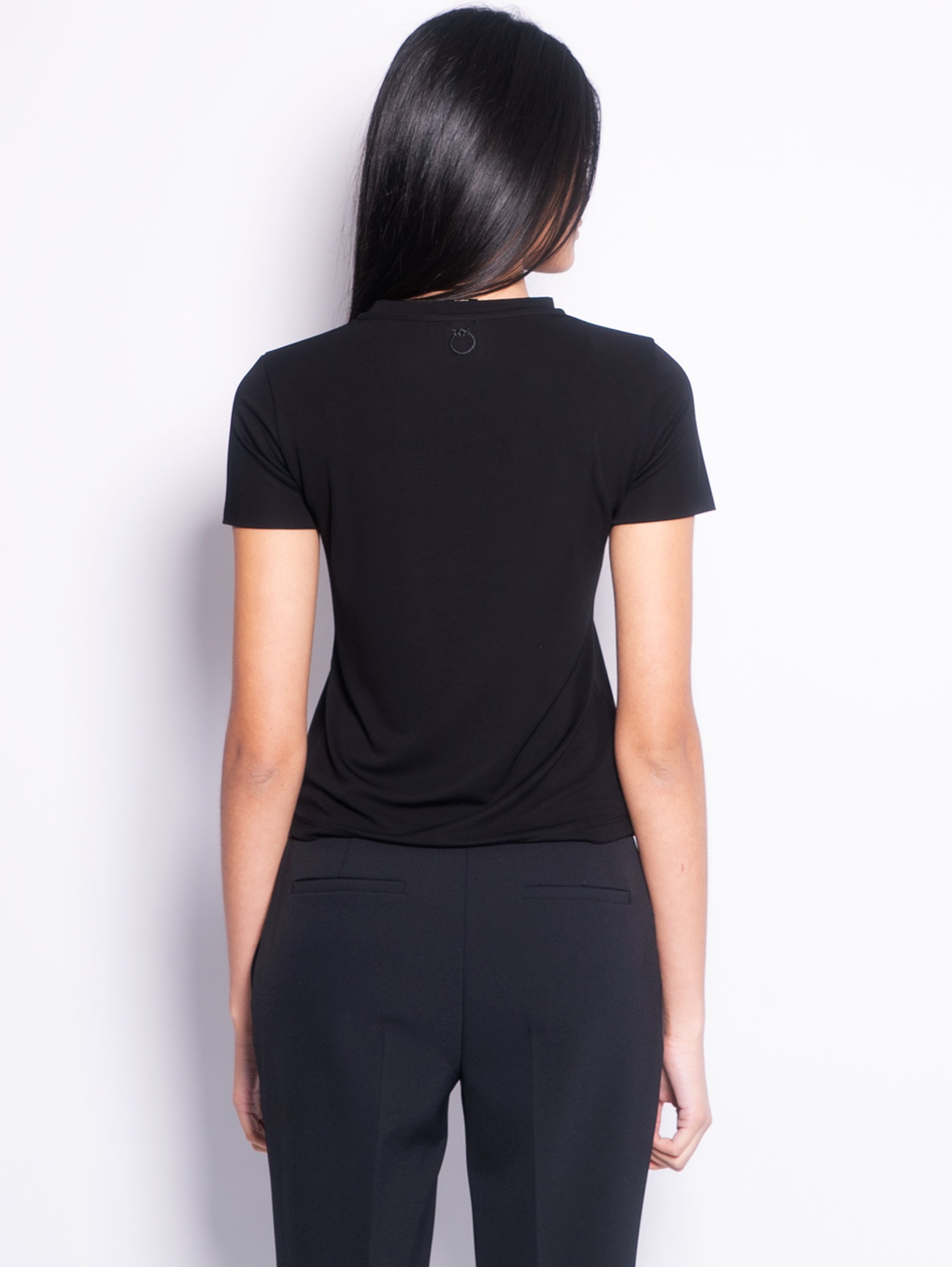 Black Interlock Short Sleeve T-shirt