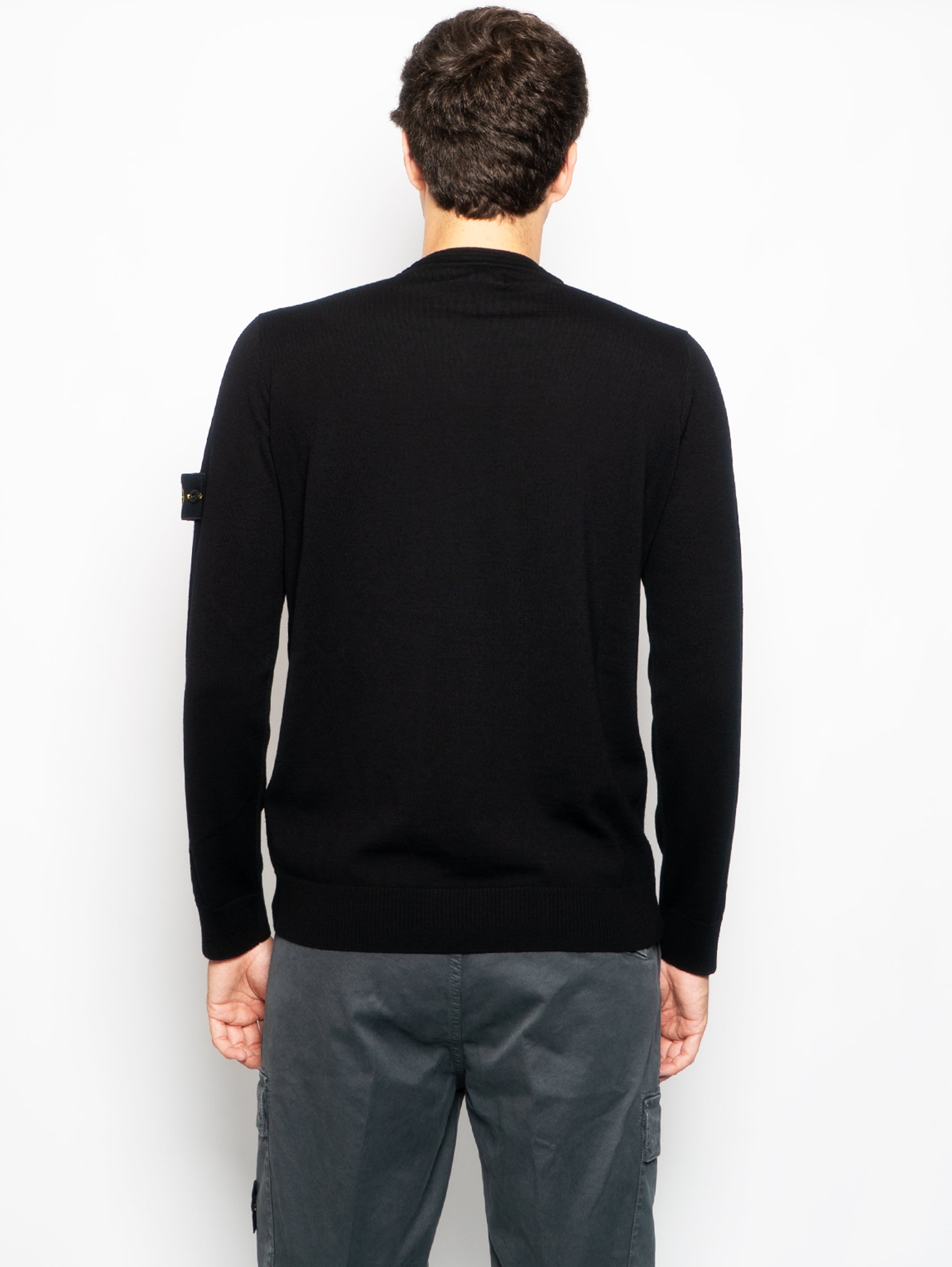 Black shaved wool sweater