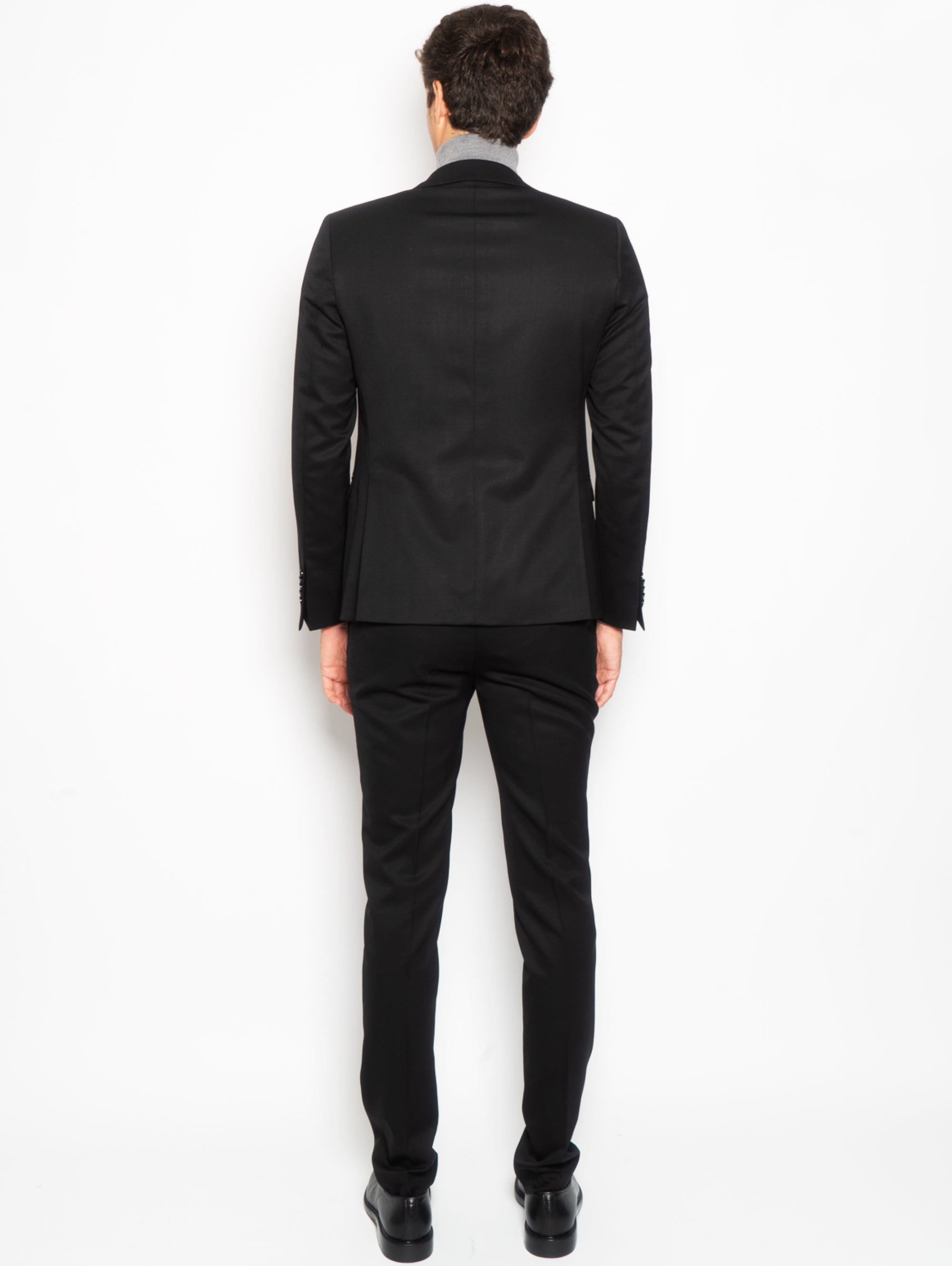 Suit in Fresh Wool Drop Nove Black