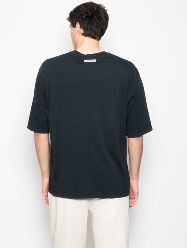 T-shirt met Toegepaste Speld Zwart