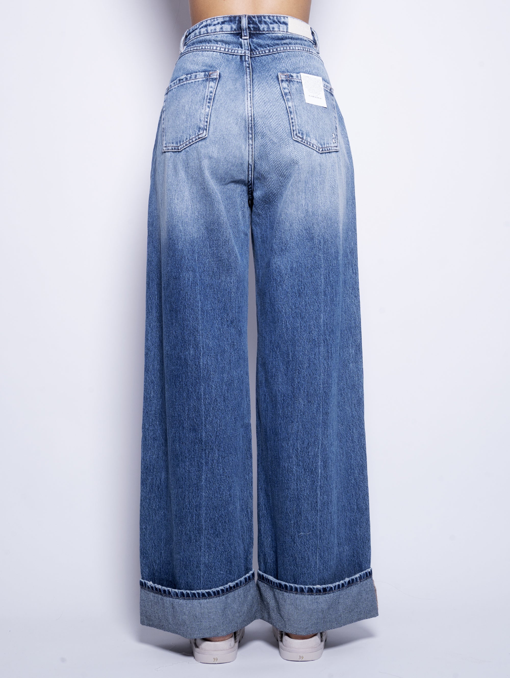 Nicole Jeans with Blue Cuff