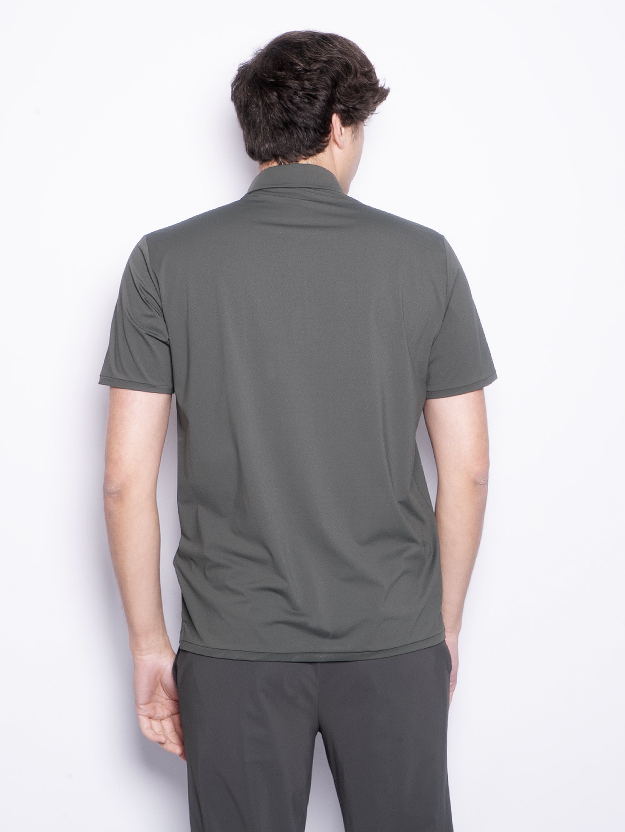 Stretch fabric polo shirt with Bosco pocket