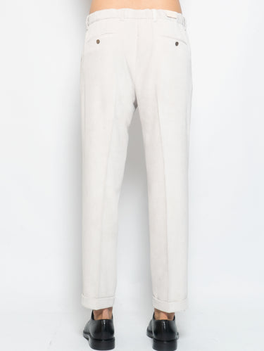 Chino con Coulisse in Velluto Isolas Beige