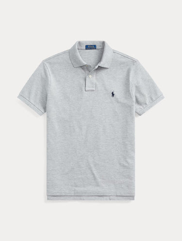 Polo in Cotone Piquè Slim Fit Grigio