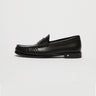 MAX MARA-Mocassino Classico con Impunture a Rilievo Nero-TRYME Shop