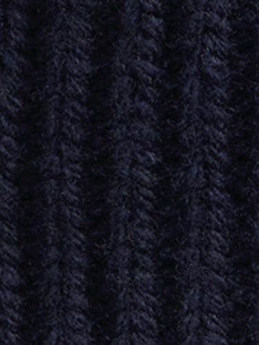 Geflochtener Hut mit Polo Bear in Navy