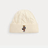 RALPH LAUREN-Cappello a Trecce con Polo Bear Crema-TRYME Shop