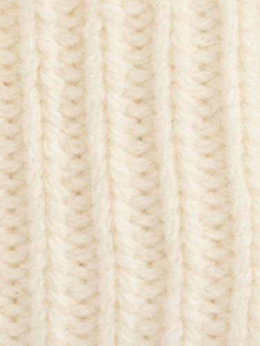 Geflochtener Hut mit Polo Bear in Creme