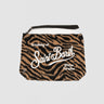 MC2 SAINT BARTH-Pochette in Tessuto Eco Fur Zebra Marrone-TRYME Shop