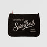MC2 SAINT BARTH-Pouch Parisienne in Lana in Tweed Nero-TRYME Shop