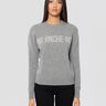 MC2 SAINT BARTH-Maglione Girocollo Stampa Jacquard Ma Anche No Grigio-TRYME Shop
