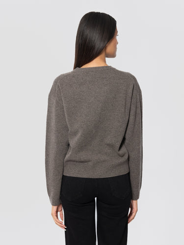 Maglione Louise con Ricami Cowgirl Marrone