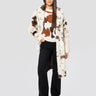 MC2 SAINT BARTH-Pelliccia in Eco Fur Effetto Cow Bianco/Marrone-TRYME Shop