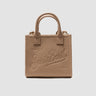 MC2 SAINT BARTH-Borsa in Pelle Martellata Vanity Mini Tortora-TRYME Shop