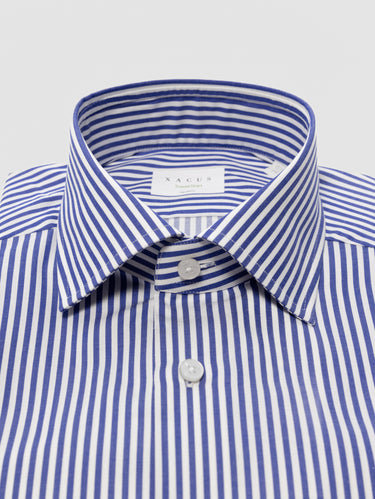 Camicia Wrinkle Free a Righe Bianco/Blu