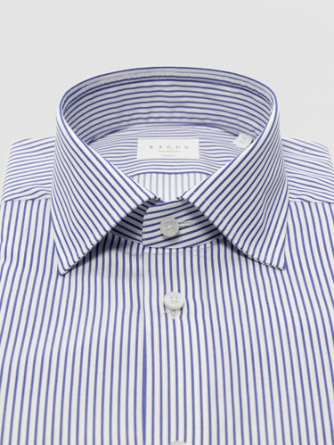 Camicia Wrinkle Free a Righe Bianco/Blu