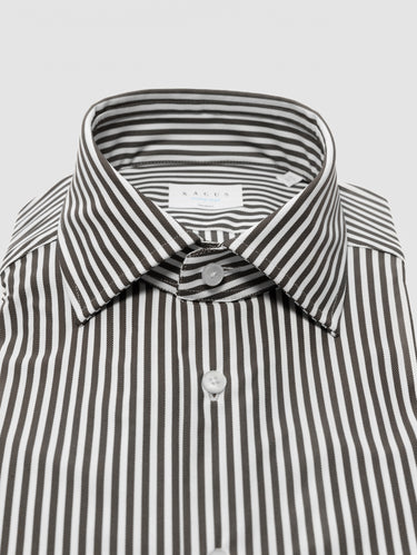 Camicia a Righe Active Marrone/Bianco